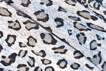 leopard prints on silky textile