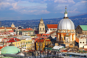 Naklejka premium Naples old town, Italy