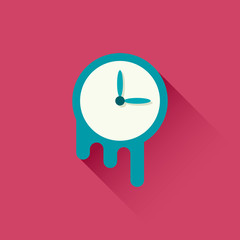 Melting clock icon