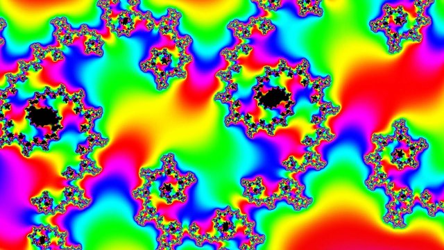 Rainbow fractal 4k UHD video