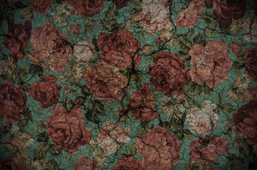 Fragment of colorful retro tapestry text, Fragment of colorful r