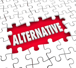 Alternative Plan Different Option Alertnate Idea Solution Puzzle