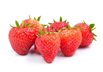 Strawberry on white background