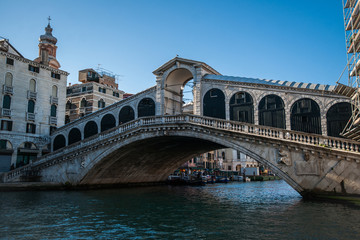 Fototapeta na wymiar Rialto Bridge , Venice, Italy