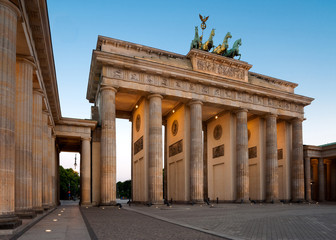 Berlin, Brandenburg Gate at dawn
