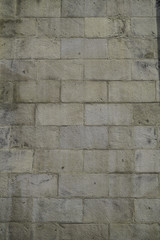 Pared de bloques de cantera blanca