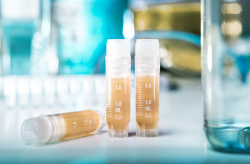 Bacterial samples in cryovials