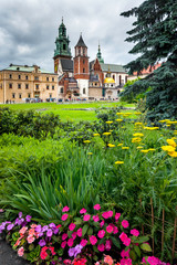 Wawel hill in spring