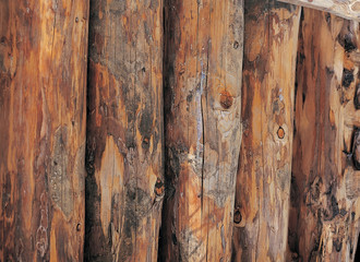 나무로 만든 벽