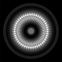 Metal texture circular background