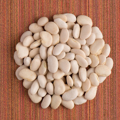 Circle of white beans