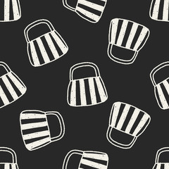 Doodle Bag seamless pattern background