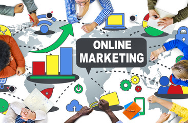 Online Marketing Advertisement Commercial Concept