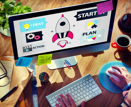 Startup Innovation Planning Ideas Team Success Concept
