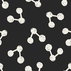 Doodle Link seamless pattern background