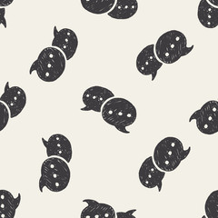 Doodle Dialog seamless pattern background