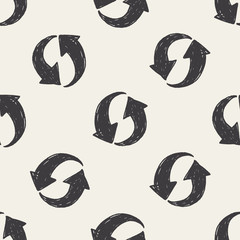 Doodle Recover seamless pattern background