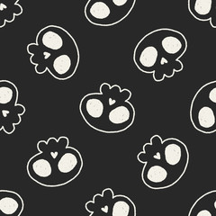 Doodle seamless pattern background