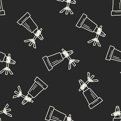 Doodle Binoculars seamless pattern background