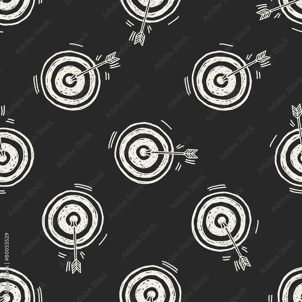 Canvas Prints doodle archery seamless pattern background