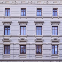 renovated old building facade, Altenburg, Germany