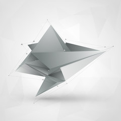 Abstract vector polygonal geometry background. Eps10