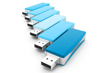 Fototapeta premium 3d USB flash drives