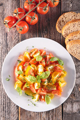 tomato salad with basil