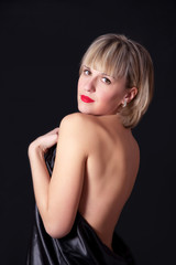 Fototapeta premium Young sensual woman beauty portrait
