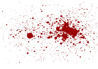 abstract splatter red color isolate - obrazy, fototapety, plakaty
