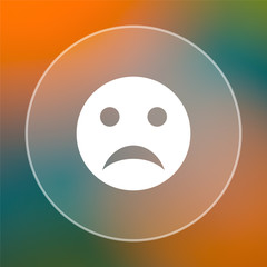Sad smiley icon