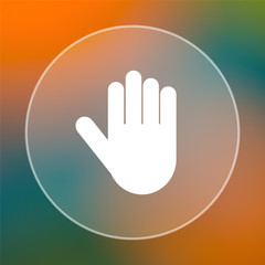 Obraz premium Stop icon