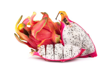 Dragon fruit isolated on white background