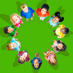 Diversity Group of Children Kids Friendship Concept