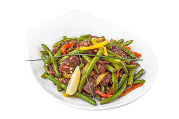 green bean meat salad