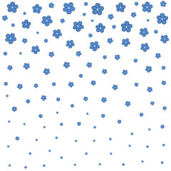 Floral pattern on a white background. Vector