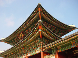 Naklejka premium Tradycyjny obraz koreański