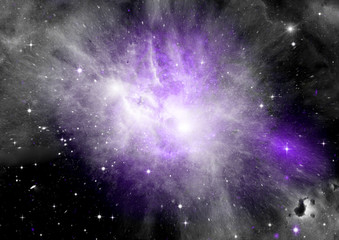 galaxy in a free space