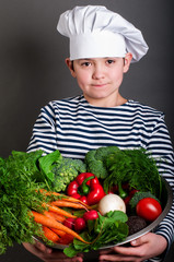 seacook with vegetables