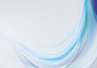 Wave with blue and purple shades on a light blue background