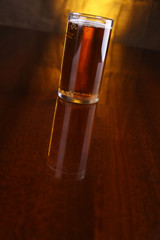 Glass of light beer