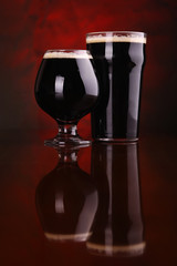 Dark stout beer