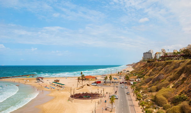 Sea View Beach Sironit in Netanya in Israel