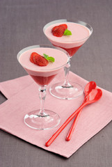 Strawberry mousse