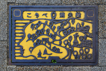 Manhole Cover in KObe, Japan