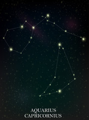 Aquarius and Capricornius constellation