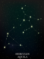 Hercules and Aquila constellation