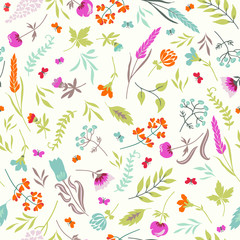 Obraz na płótnie Canvas Seamless floral pattern