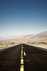 Empty Road in the Death Valley National Park