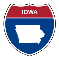 Iowa interstate highway shield